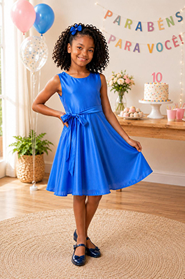 Absoluto Glamour Vestido Azul