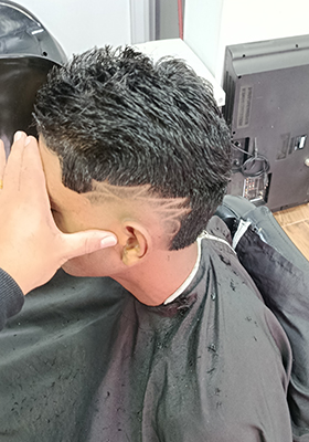 Degradê com Freestyle na Barbearia Império da Fé