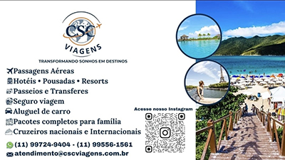 Banner da CSC Viagens