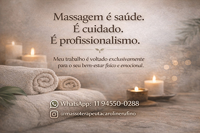 Banner da Massoterapeuta Caroline Rufino
