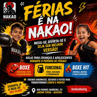 NakaoBoxing Banner Crianças