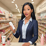 Vendedora de Cosméticos Jéssica Santos